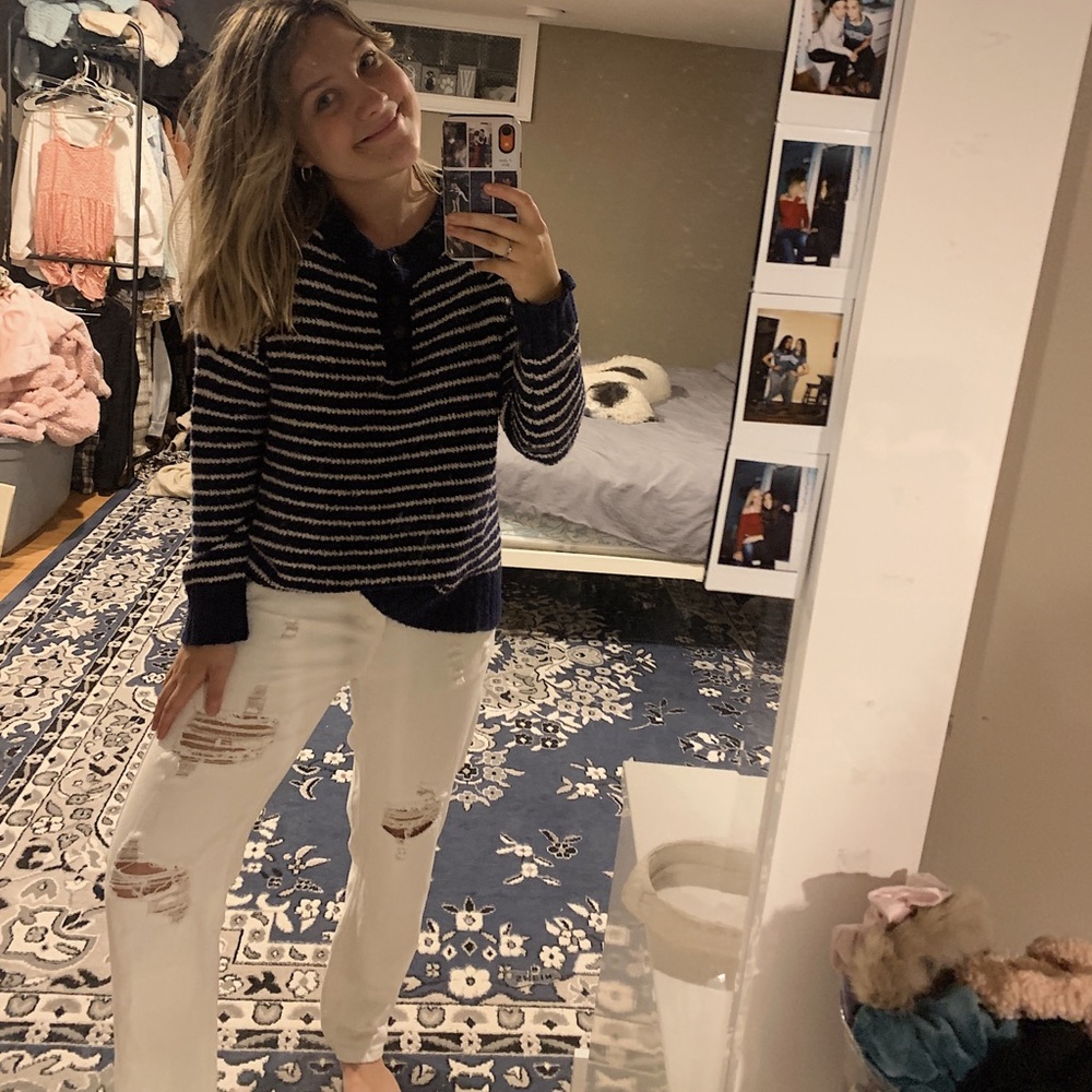 Striped American Eagle Sweater